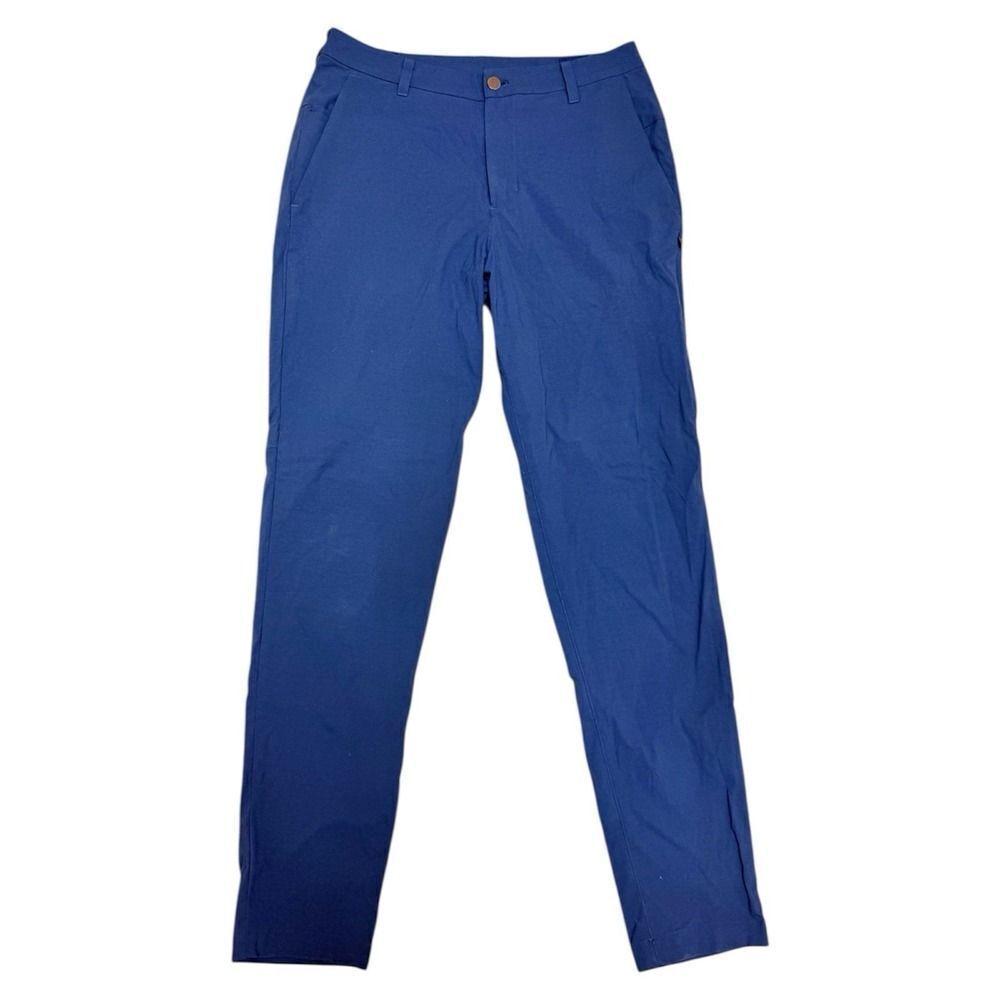 Lululemon men's Commission pants. Classic Fit.Warpstreme.Navy Blue.Sz 31.LM5AS8S - Picture 2 of 14